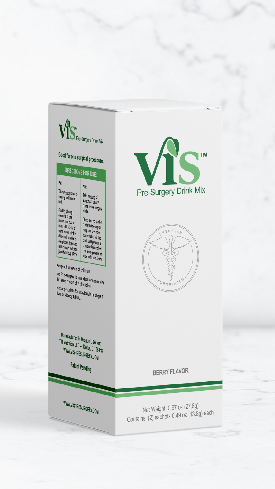 Vis product box turned left